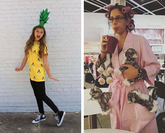 костюм на хеллоуин: ананас и женщина