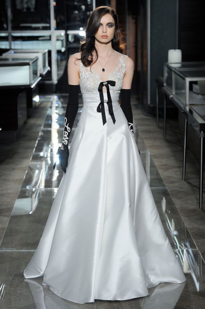 Чёрное свадебное платье — стильно, изящно, благородно, фото № 10