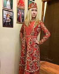 Женский восточный костюм в прокат "Красный"