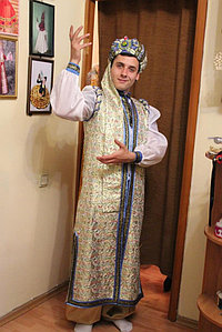 Мужской восточный костюм "Белый" в прокат 