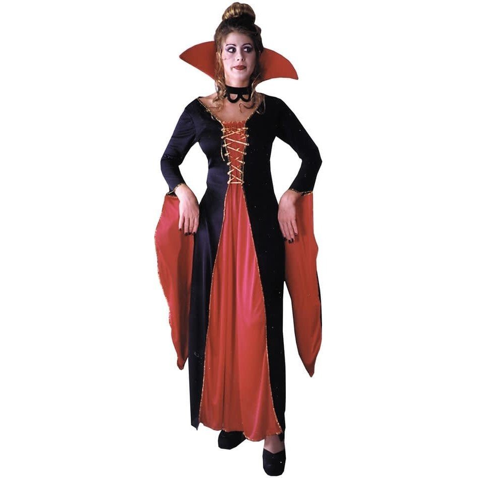 костюм вампирши на хэллоуин двухцветный