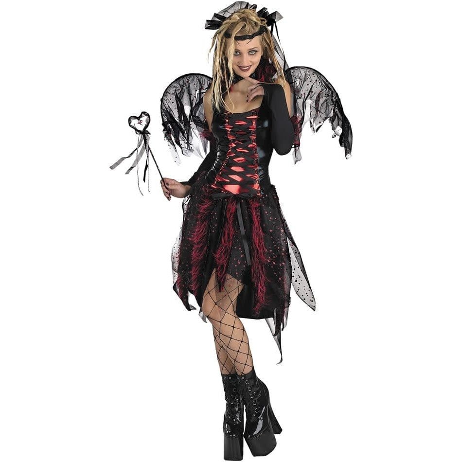 костюм ангела на хэллоуин черный